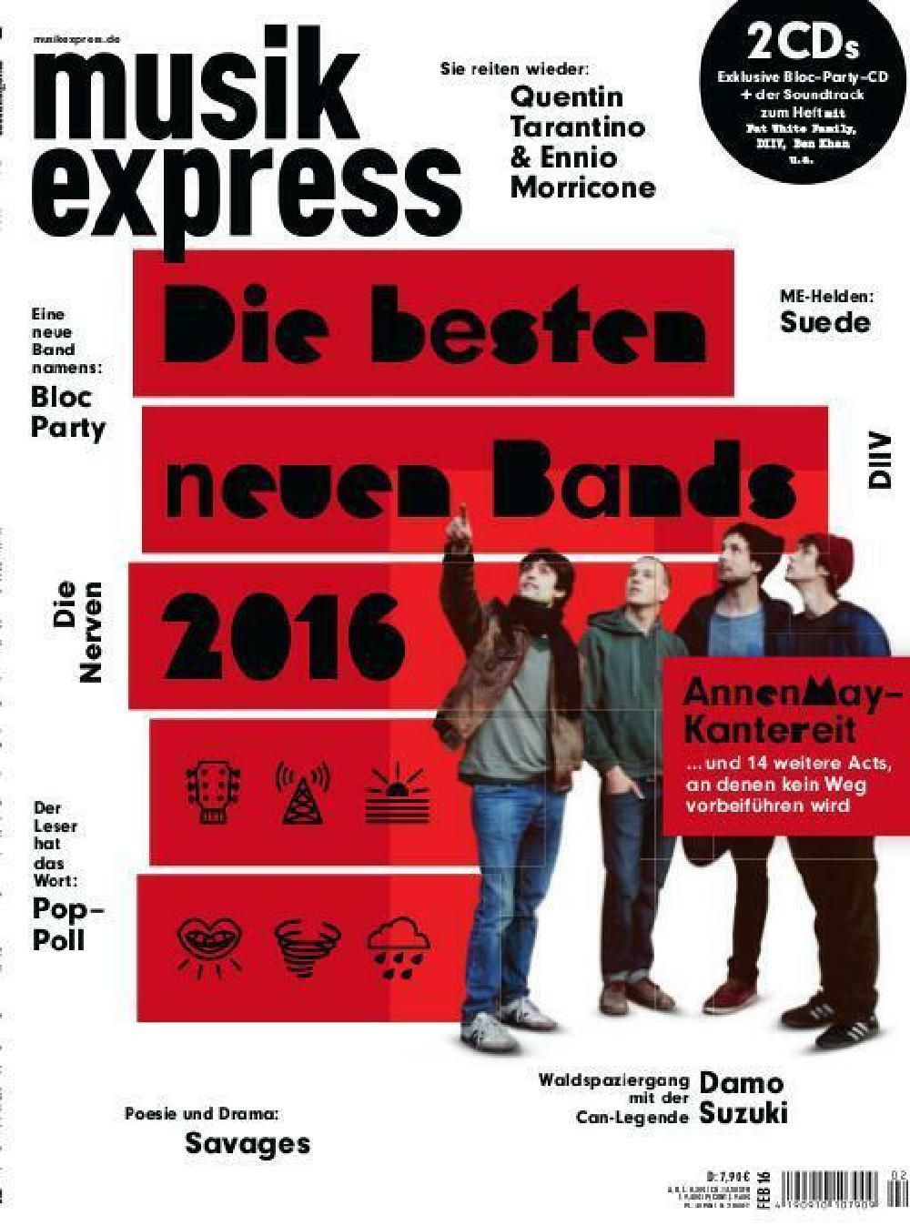 Musikexpress Magazin Deutschland 2016-02 Bloc Party Edition