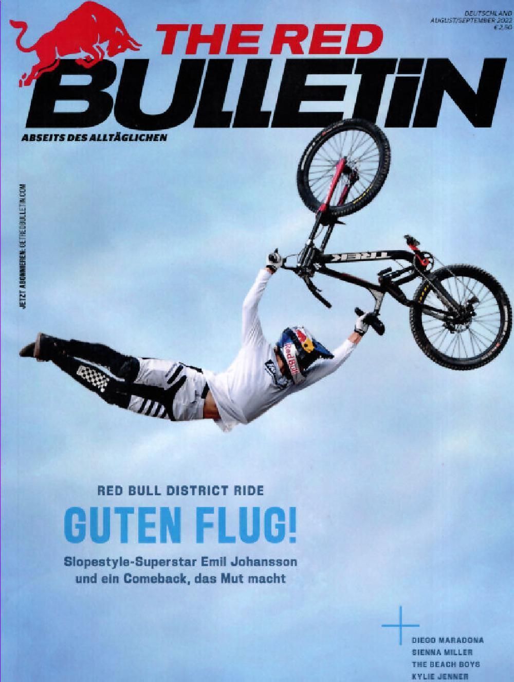 The Red Bulletin Magazin Deutschland 2022-08 Sienna Miller Maradona Scarlett Johansson