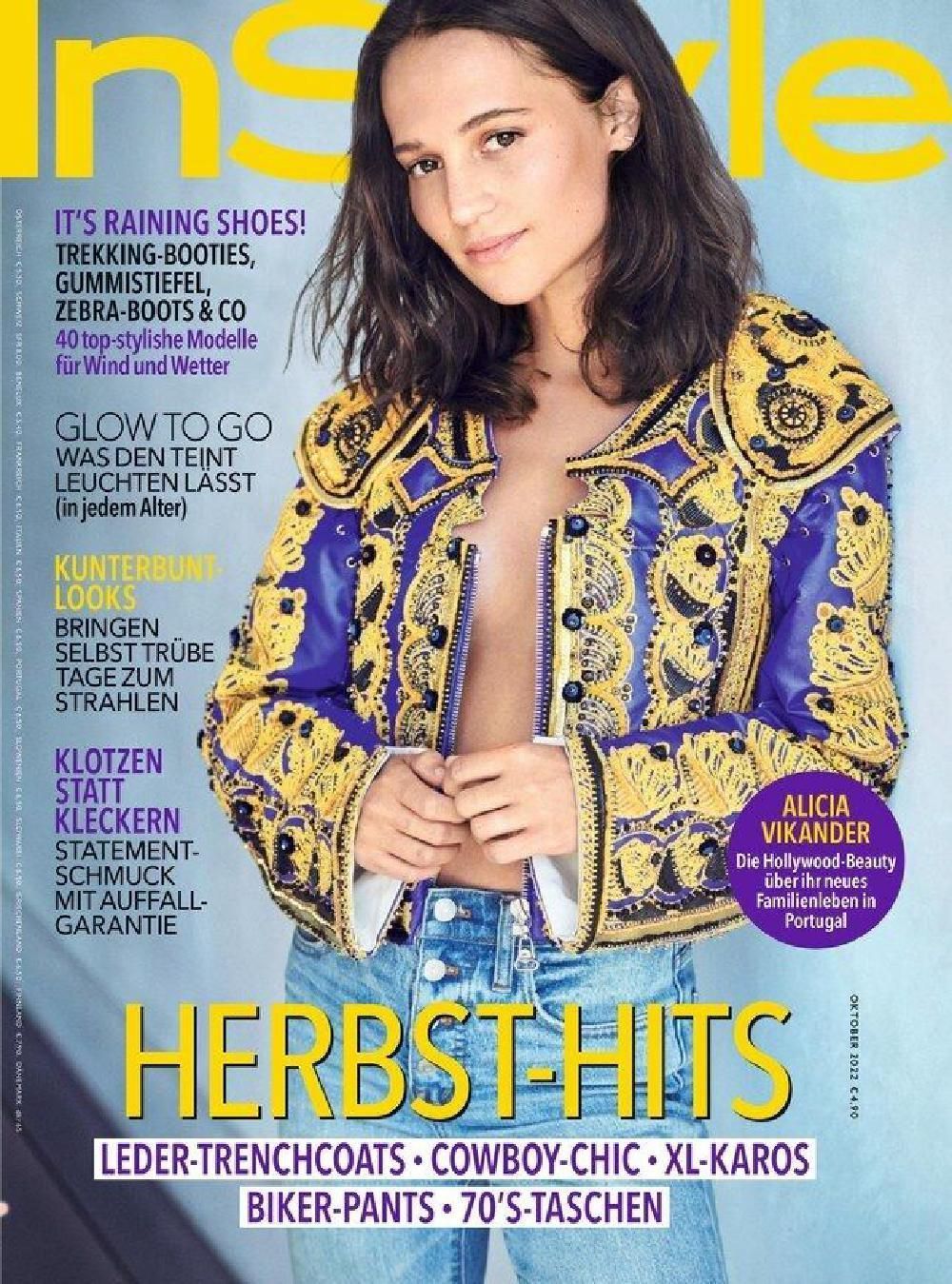 InStyle Magazin Deutschland 2022-10 Alicia Vikander