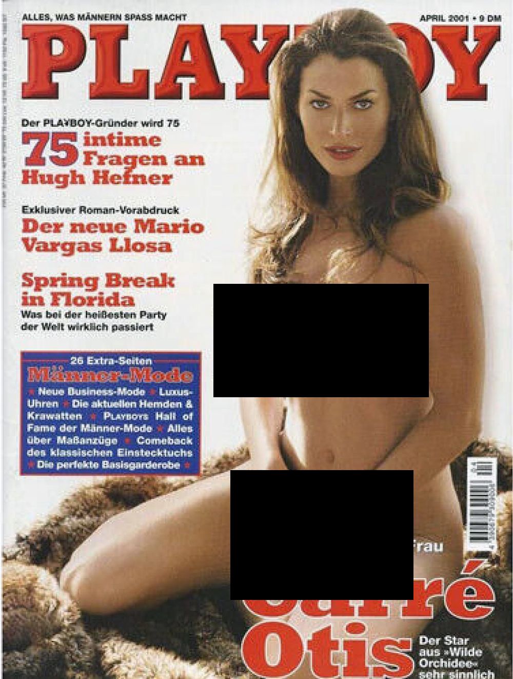 Playboy Magazin Deutschland 2001-04 Carre Otis Mickey Rourke