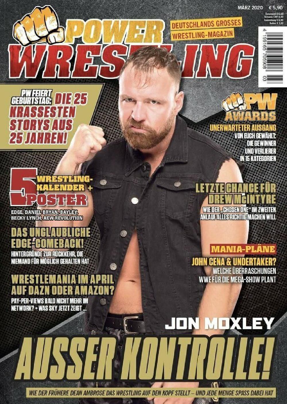 Power Wrestling Magazin Deutschland 2020-03 Jon Moxley Drew McIntyre
