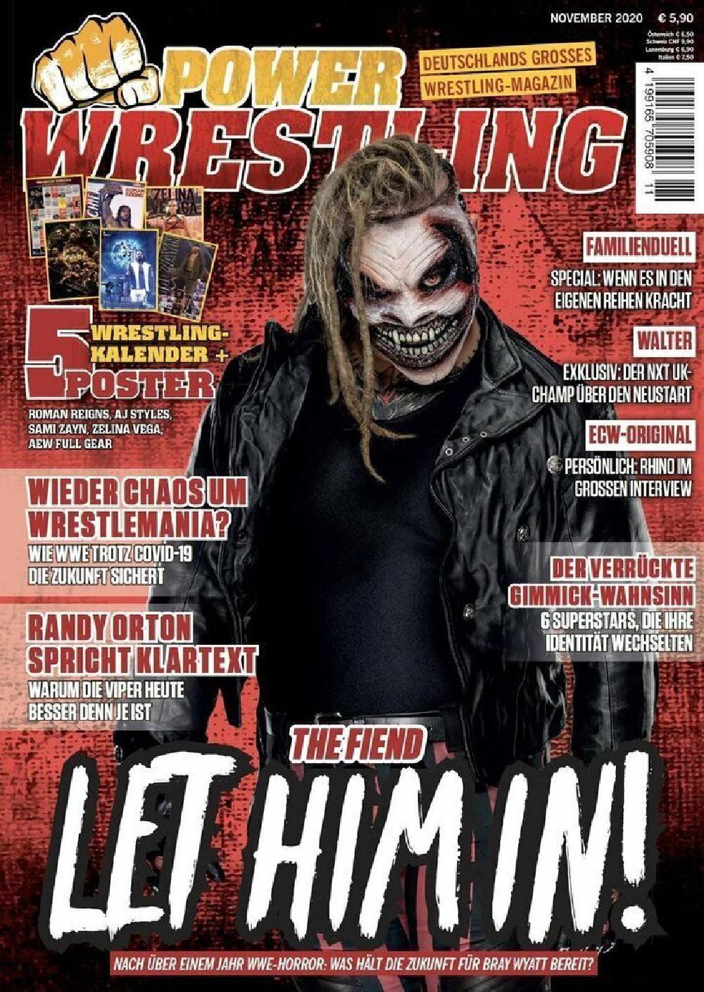 Power Wrestling Magazin Deutschland 2020-11 Bray Wyatt Roman Reigns