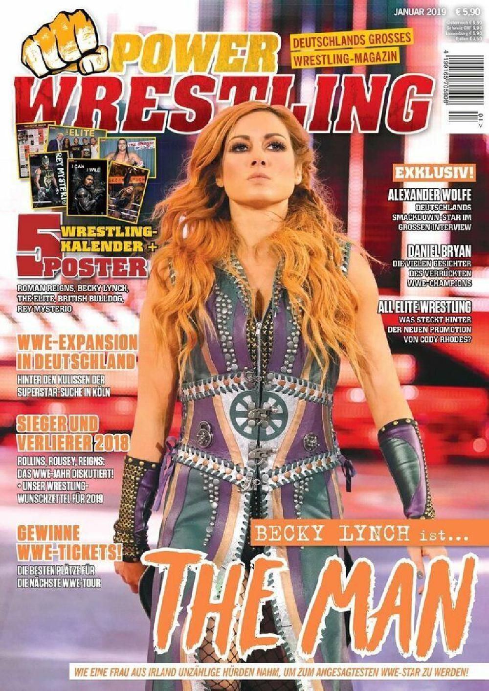 Power Wrestling Magazin Deutschland 2019-01 Becky Lynch Roman Reigns