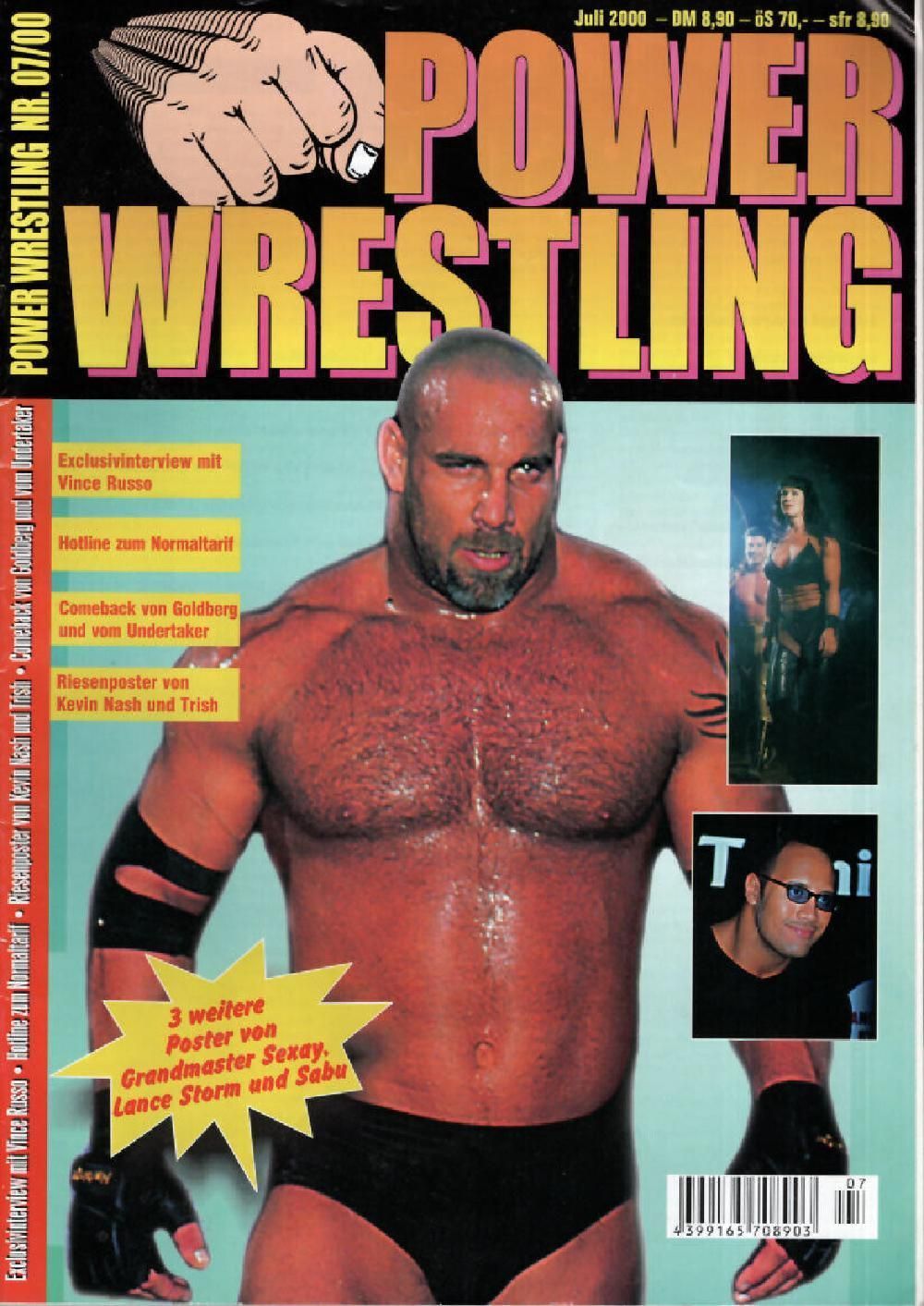 Power Wrestling Magazin Deutschland 2000-07 Vince Russo Goldberg Undertaker