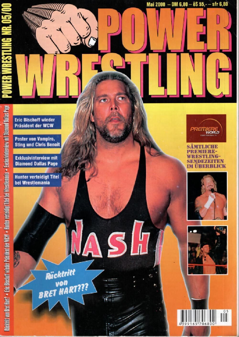 Power Wrestling Magazin Deutschland 2000-05 Bret Hart Sting Benoit Diamond Page