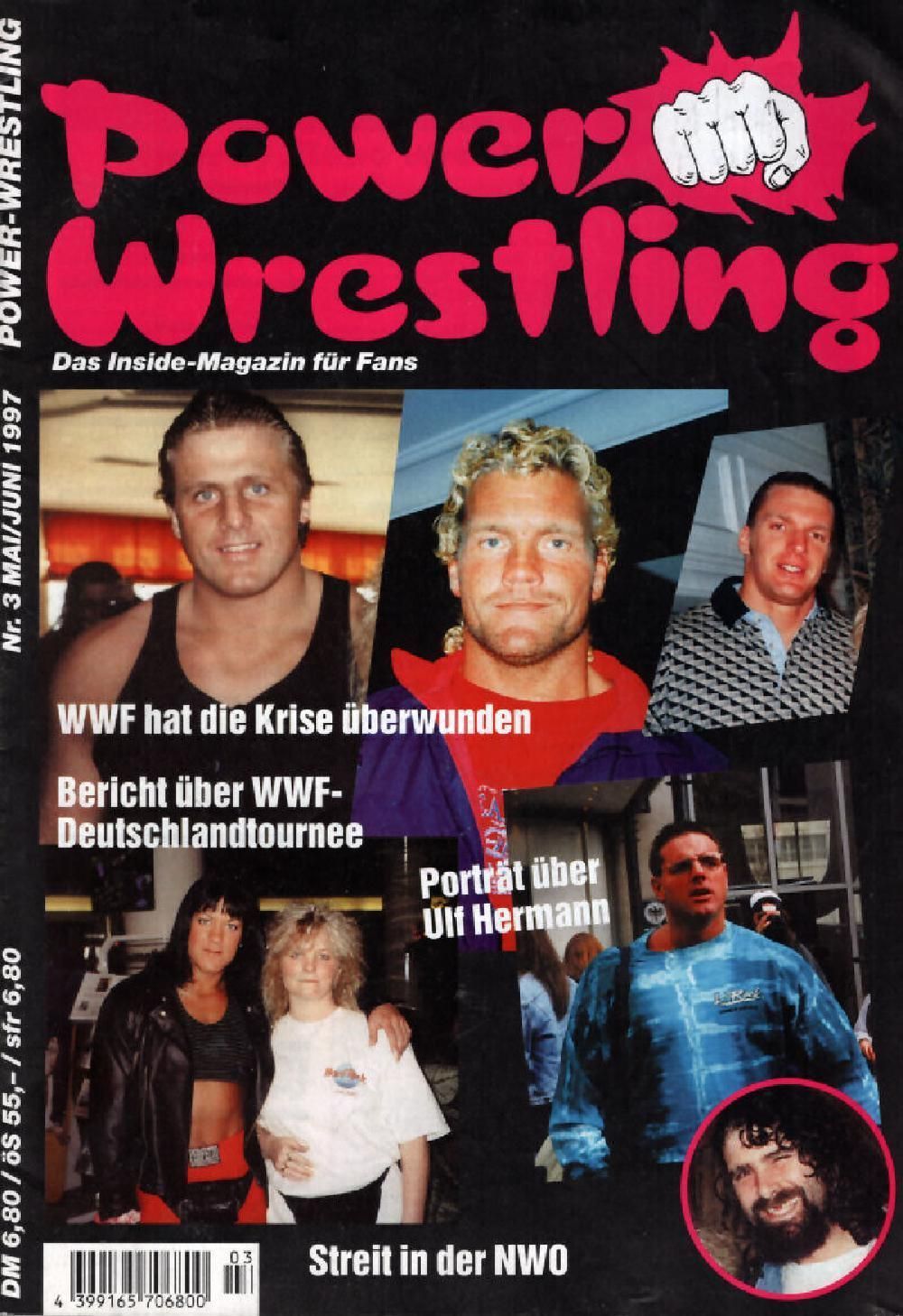 Power Wrestling Magazin Deutschland 1997-03 Steve Austin Owen Hart