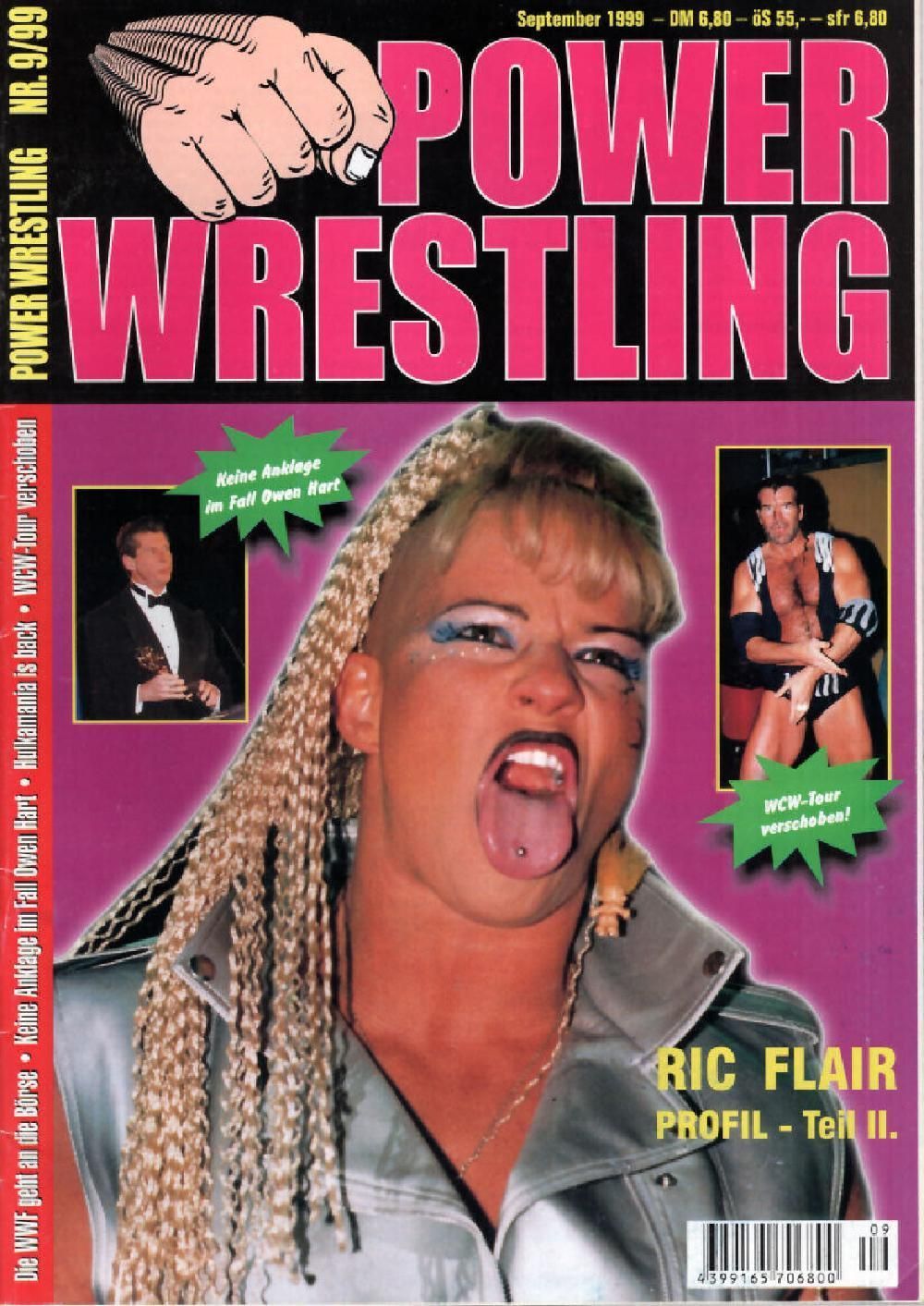 Power Wrestling Magazin Deutschland 1999-09 Ric Flair Bret Hart