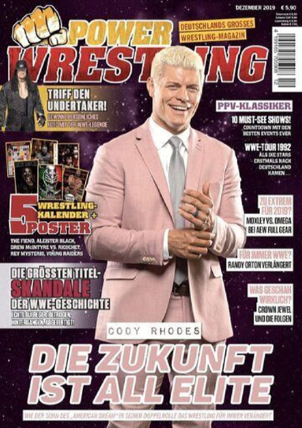 Power Wrestling Magazin Deutschland 2019-12 Cody Rhodes Randy Orton