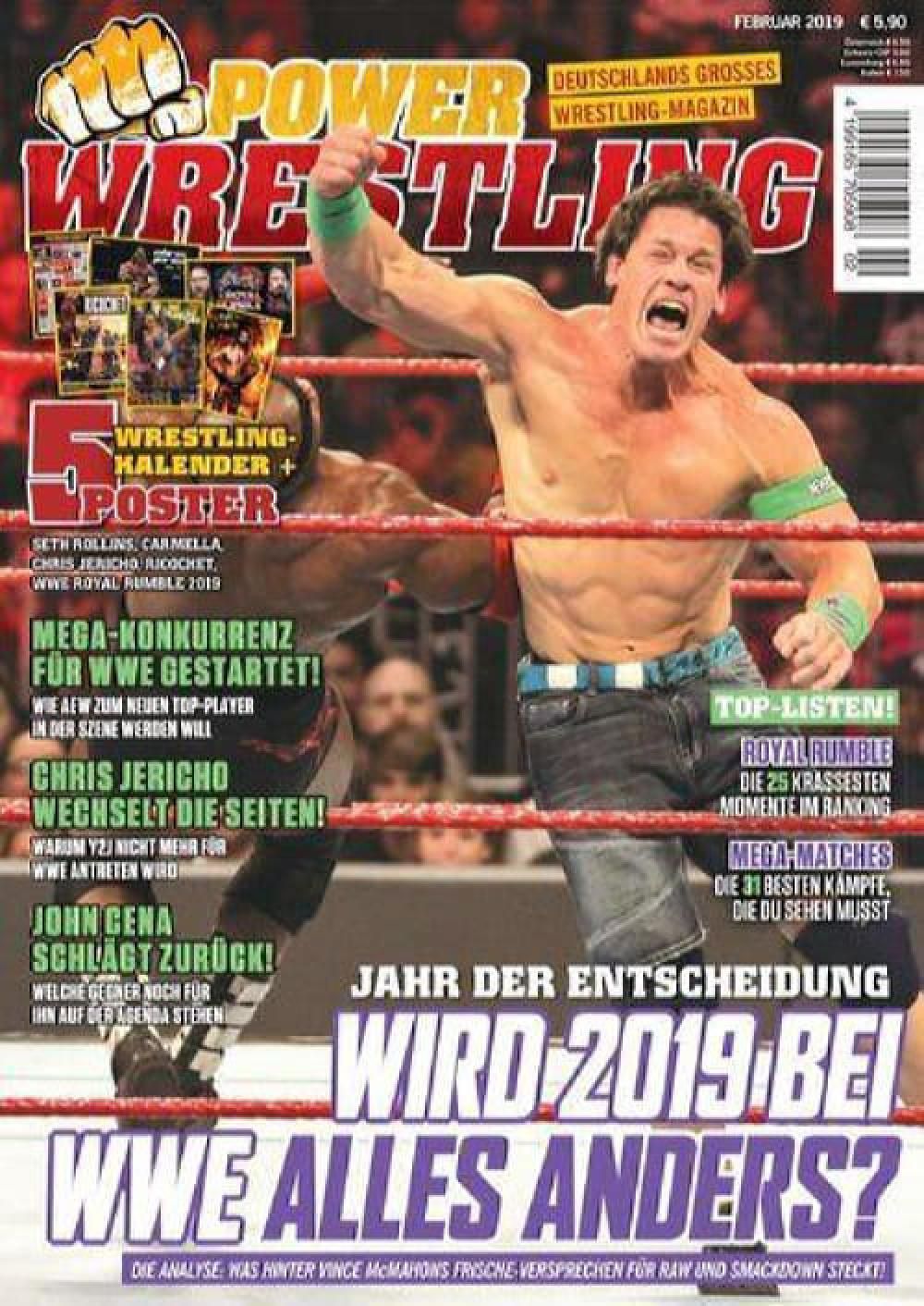 Power Wrestling Magazin Deutschland 2019-02 John Cena Chris Jericho