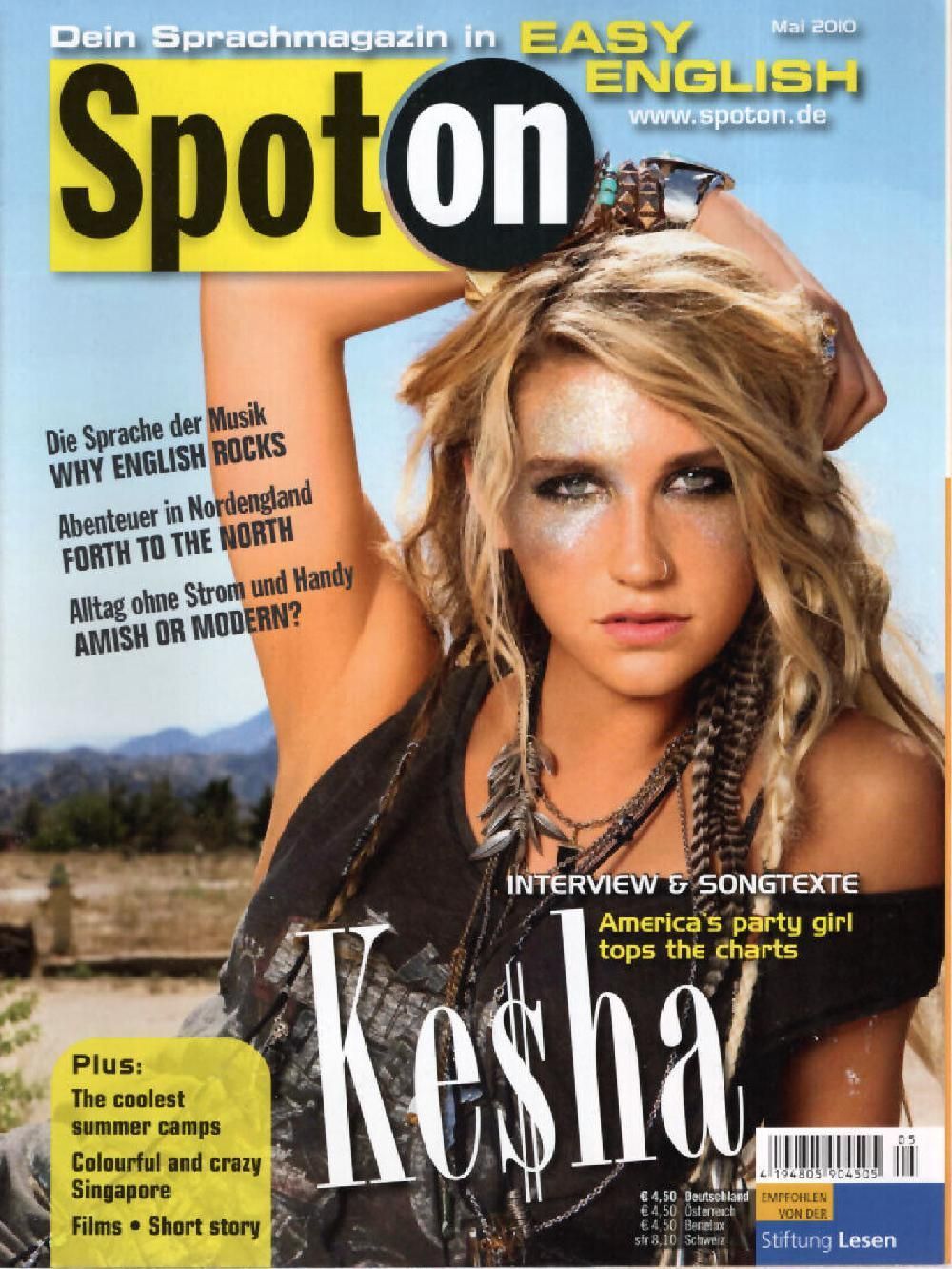 Spot On Magazin Deutschland 2010-05 Kesha