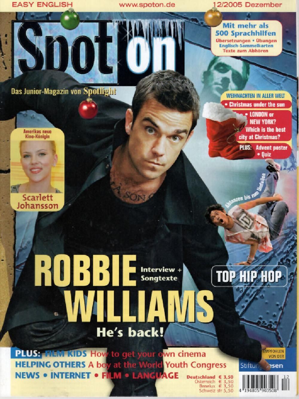 Spot On Magazin Deutschland 2005-12 Robbie Williams Scarlett Johansson