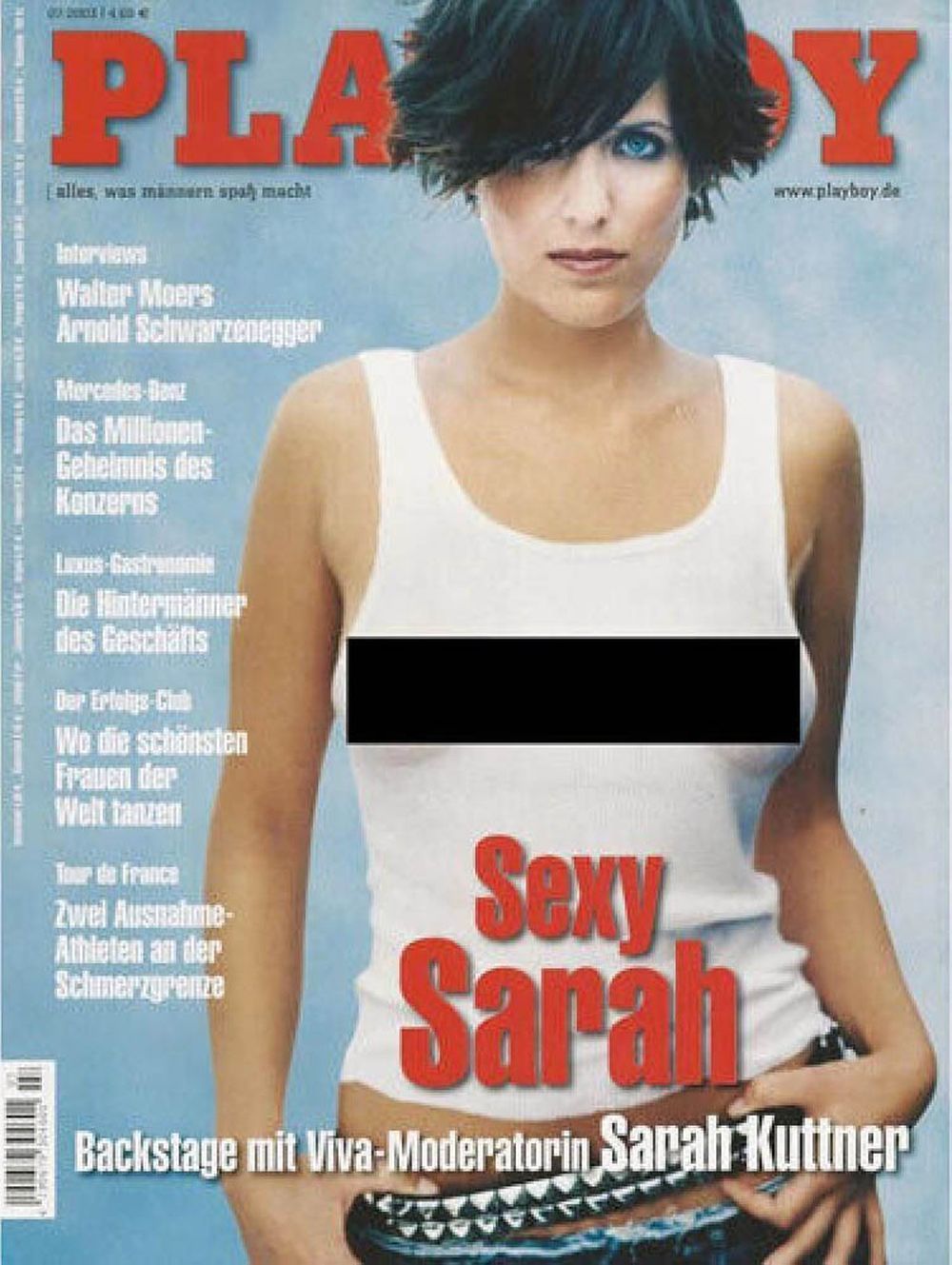 Playboy Magazin Deutschland 2003-07 Sarah Kuttner Arnold Schwarzenegger