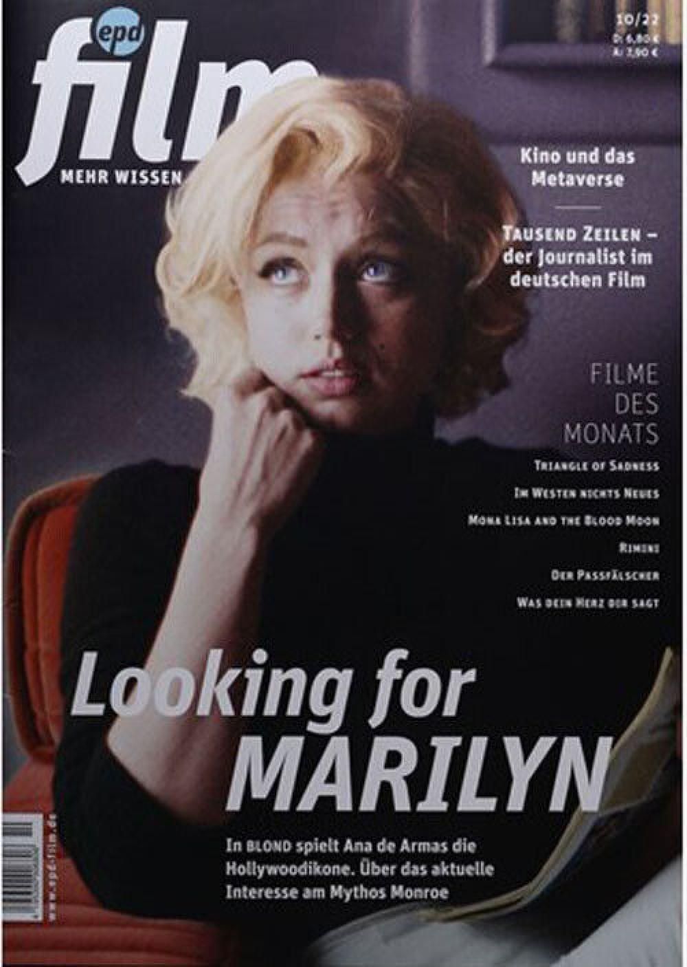 EPD Film Magazin Deutschland 2022-10 Ana De Armas Marilyn Monroe