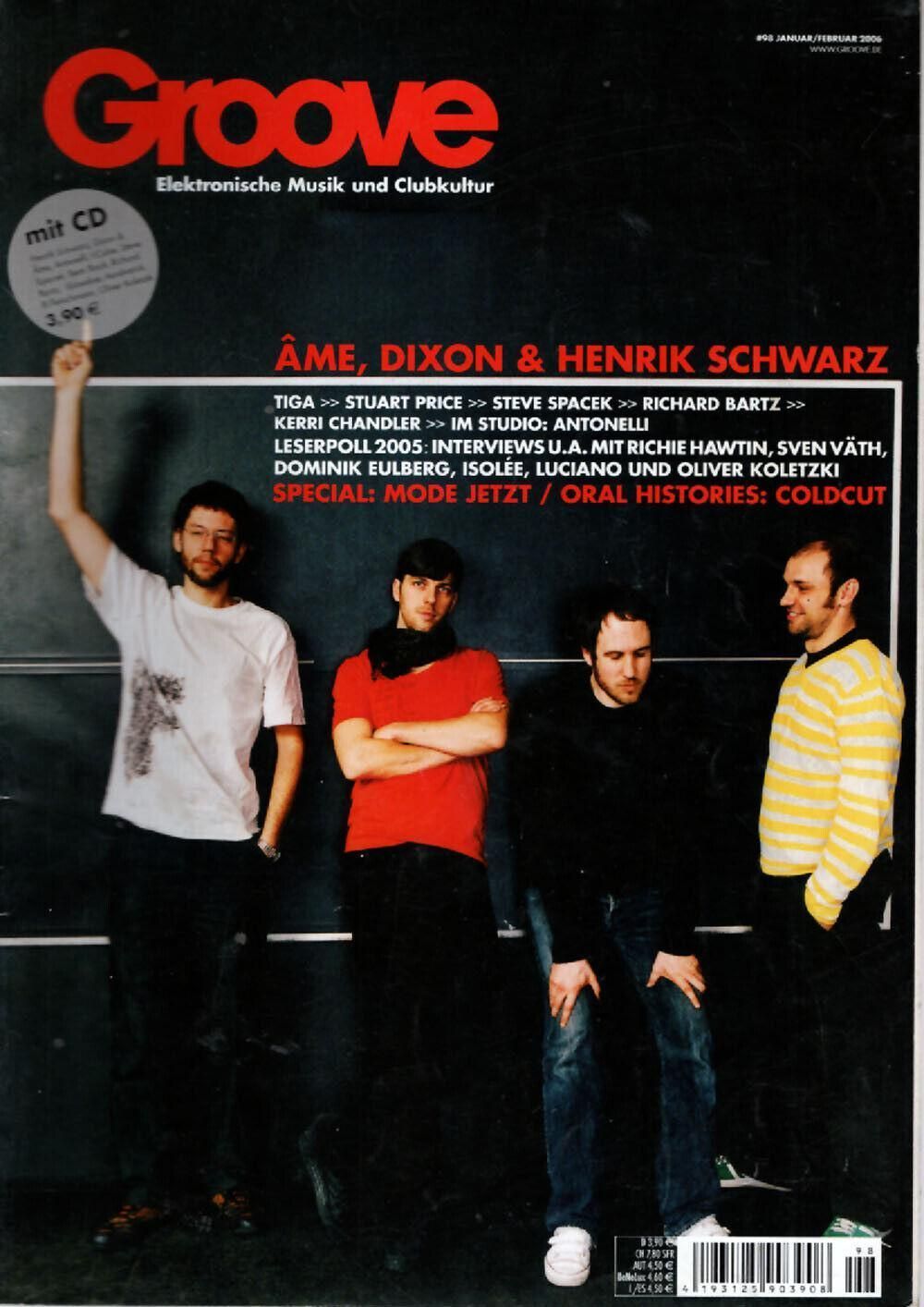 Groove Magazin Deutschland 2006 #98 Ame Dixon Henrik Schwarz Tiga Stuart Price