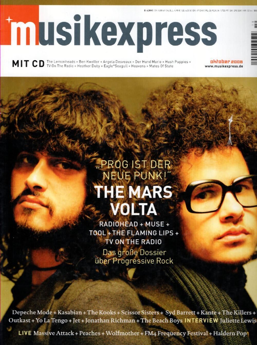 Musikexpress Magazin Deutschland 2006-10 The Mars Volta Radiohead Muse