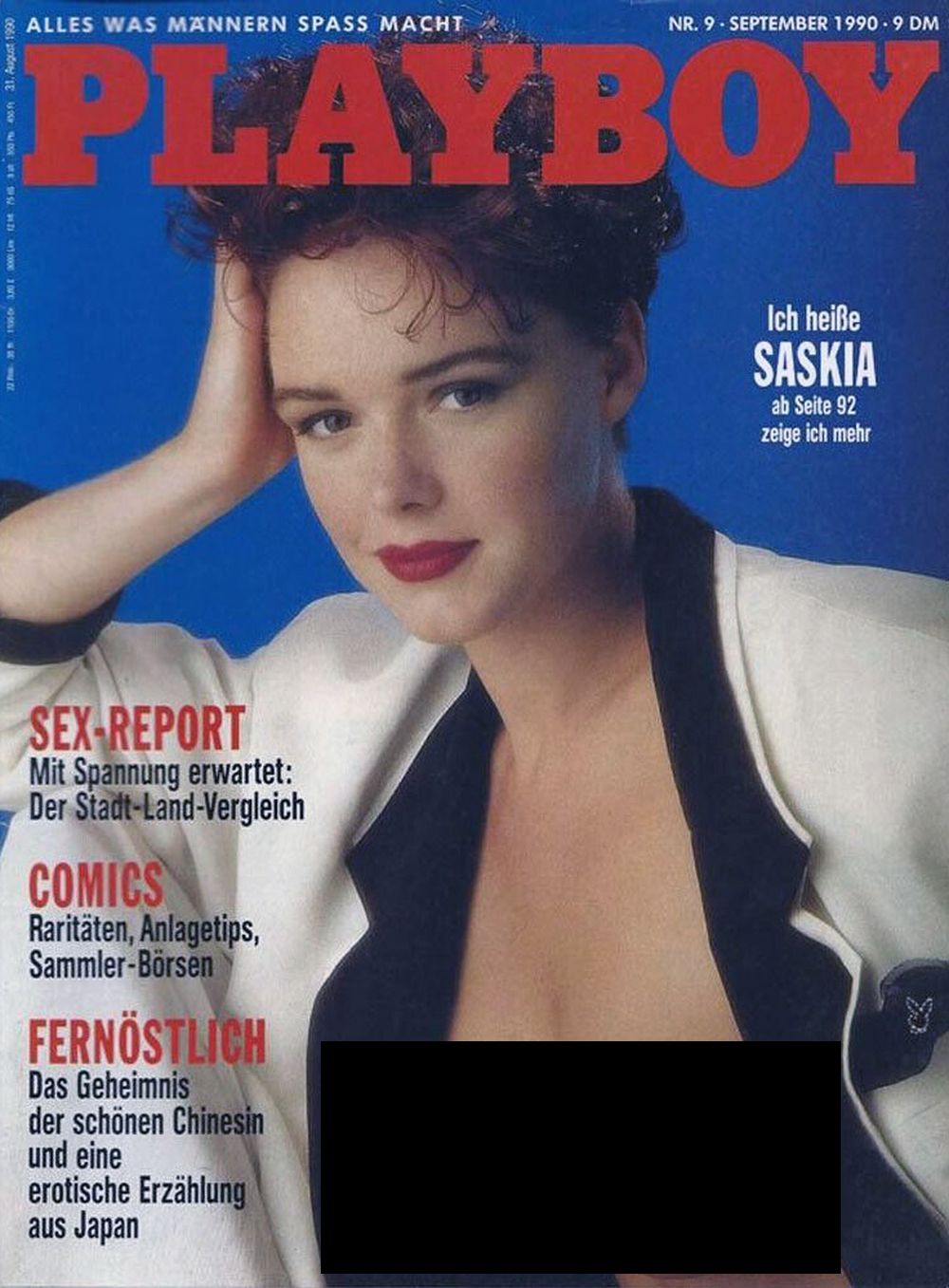 Playboy Magazin Deutschland 1990-09 Saskia Linssen
