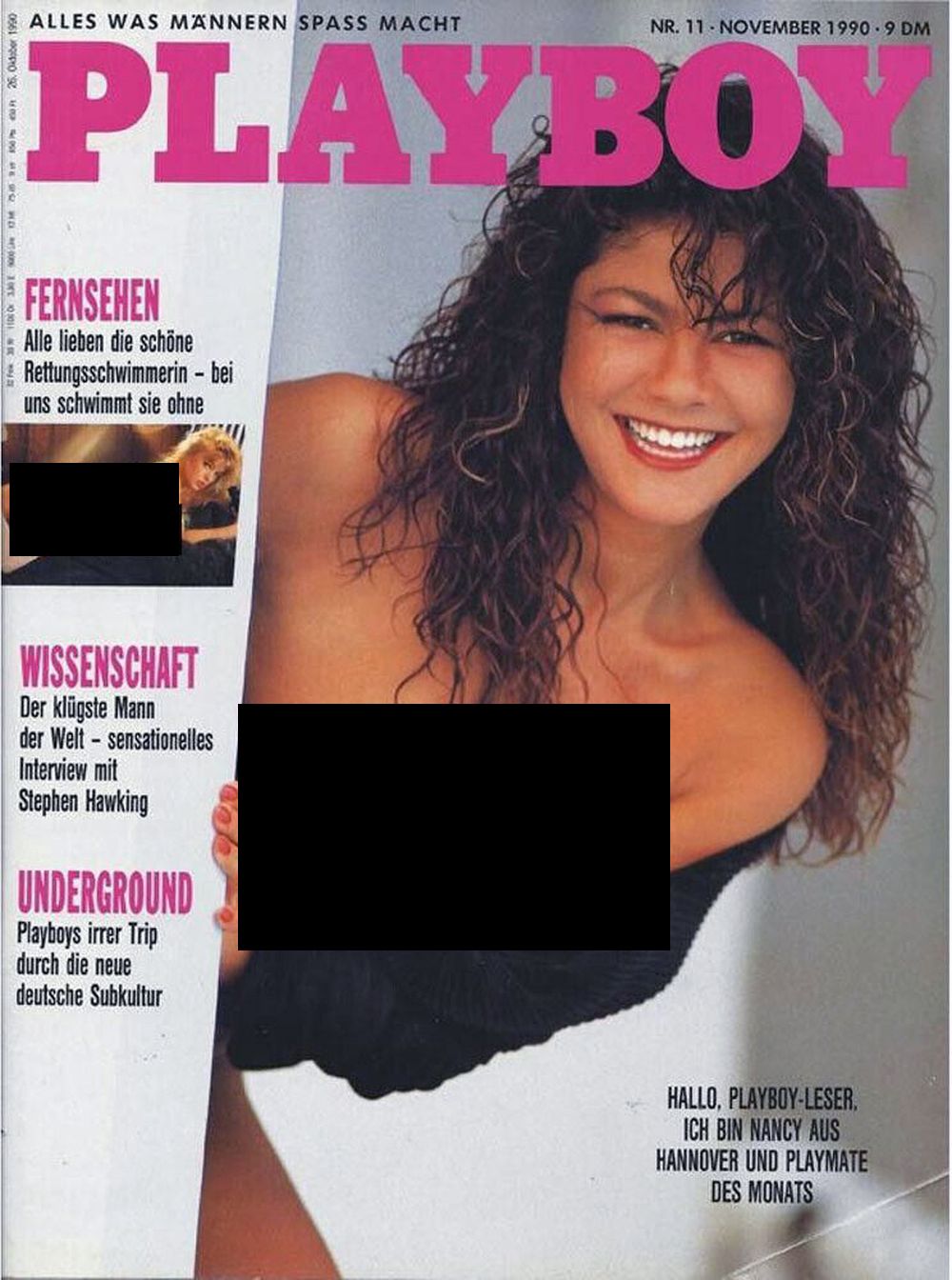 Playboy Magazin Deutschland 1990-11 Nancy Rahmann