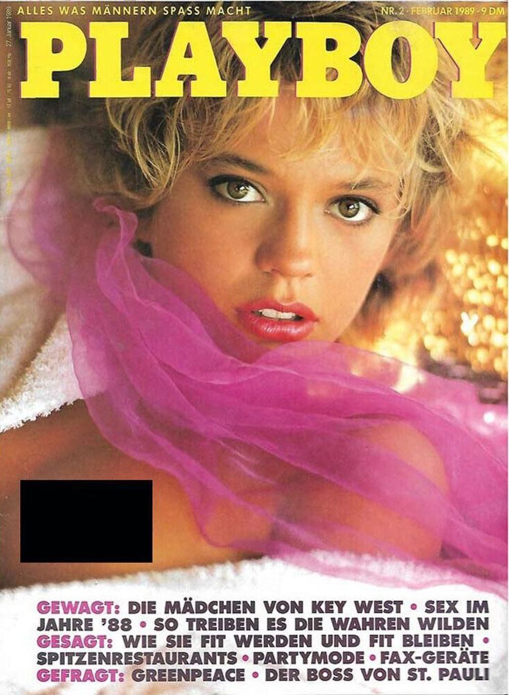 Playboy Magazin Deutschland 1989-02 Sarah Erni