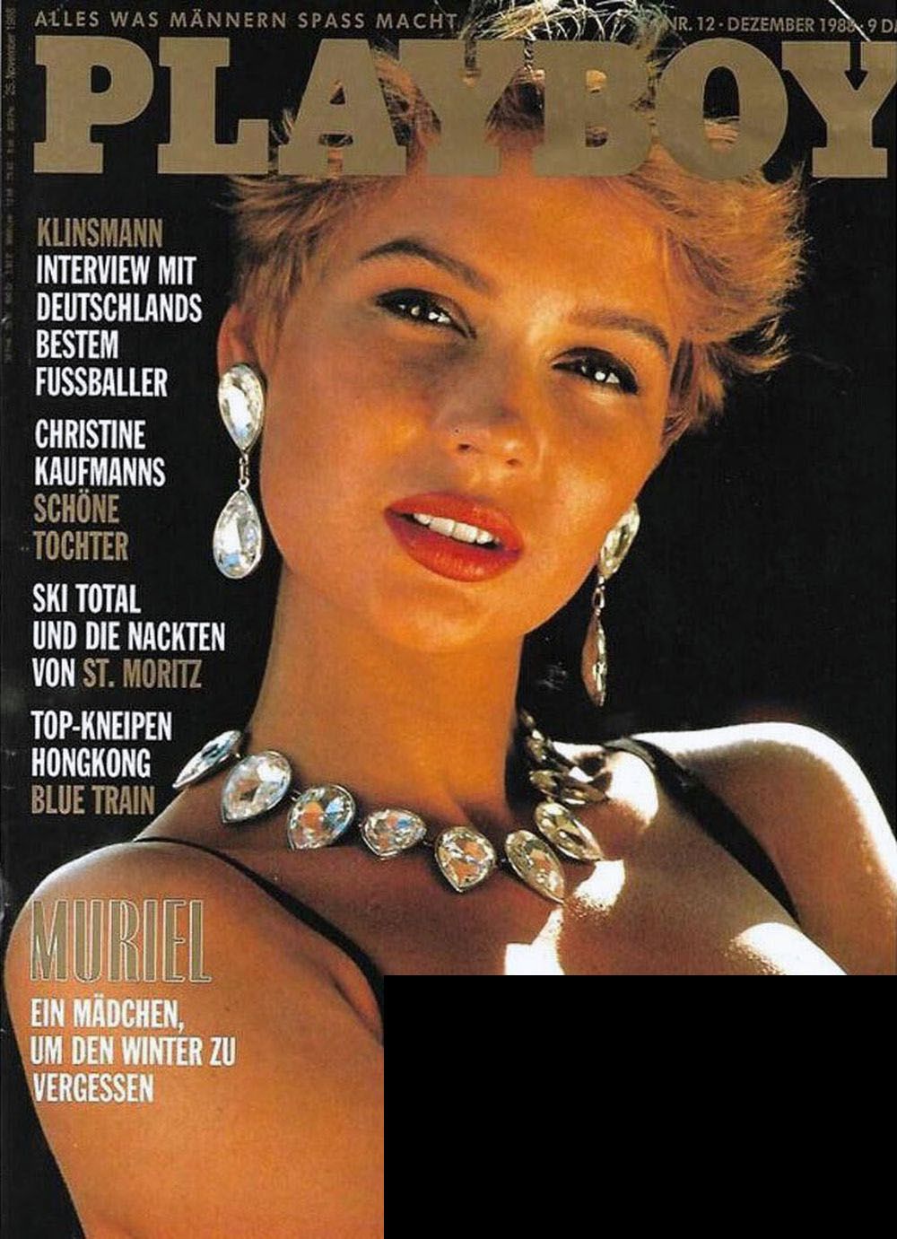 Playboy Magazin Deutschland 1988-12 Muriel Dubois