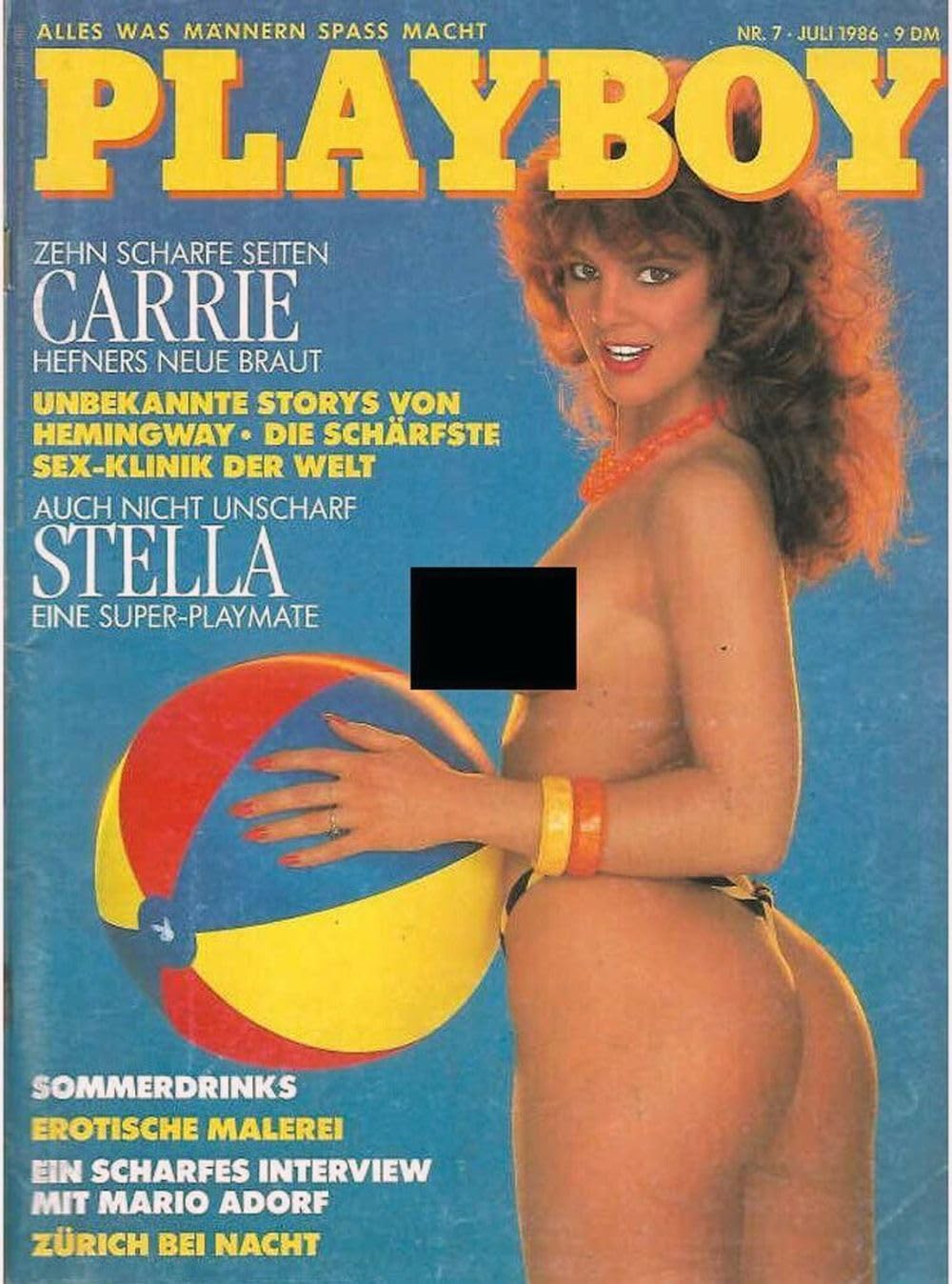 Playboy Magazin Deutschland 1986-07 Stella Kobs