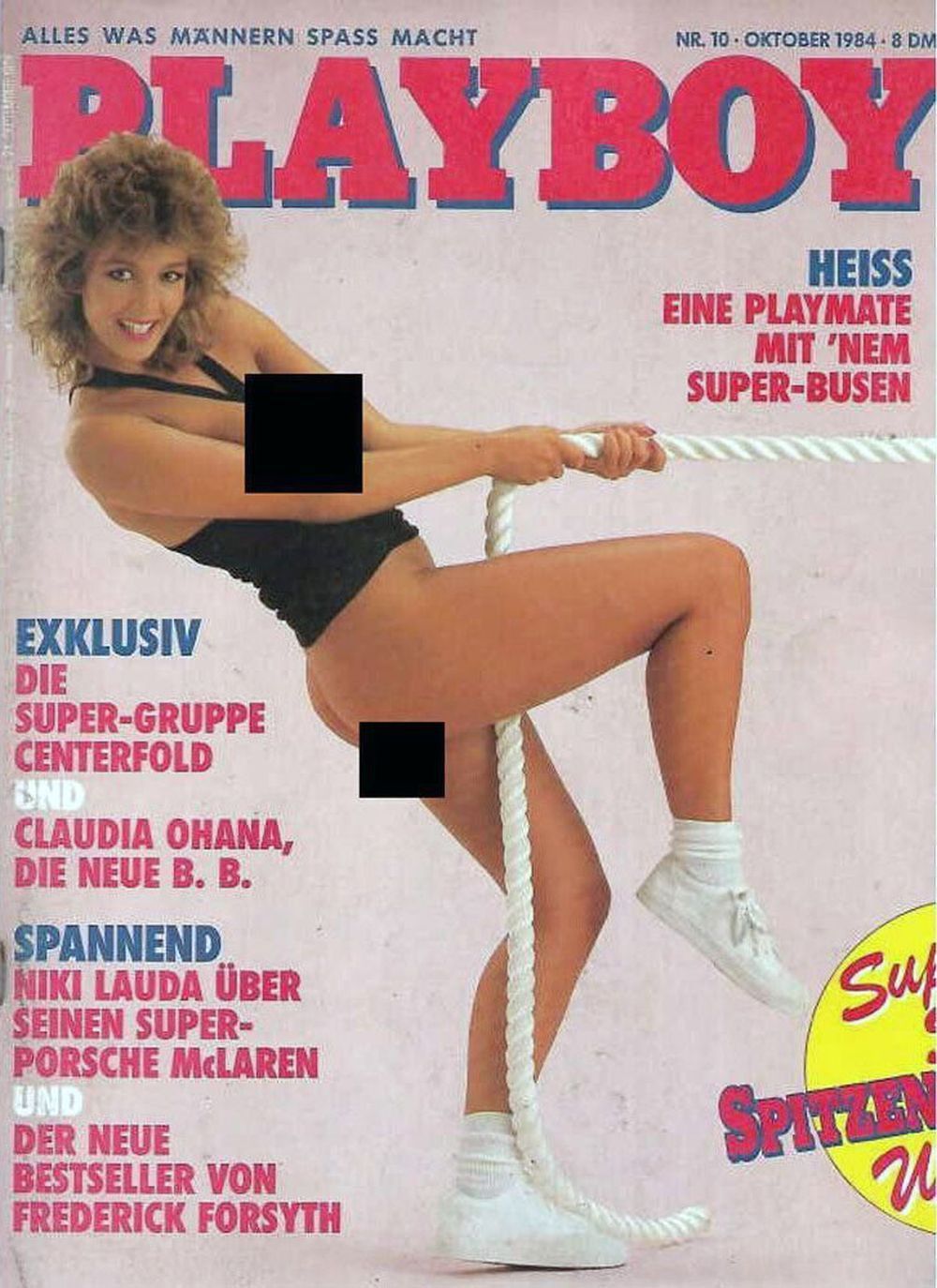 Playboy Magazin Deutschland 1984-10 Justine Greiner Claudia Ohana