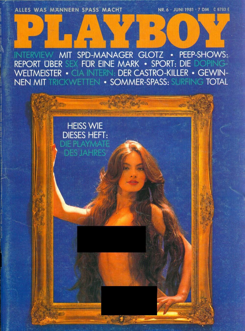 Playboy Magazin Deutschland 1981-06 Brigitte Wöllner