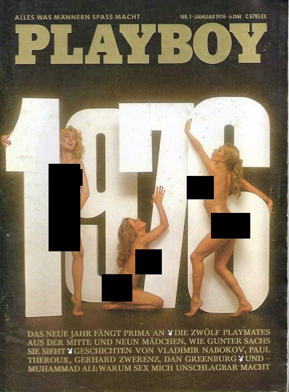 Playboy Magazin Deutschland 1976-01 Beate Grötzinger