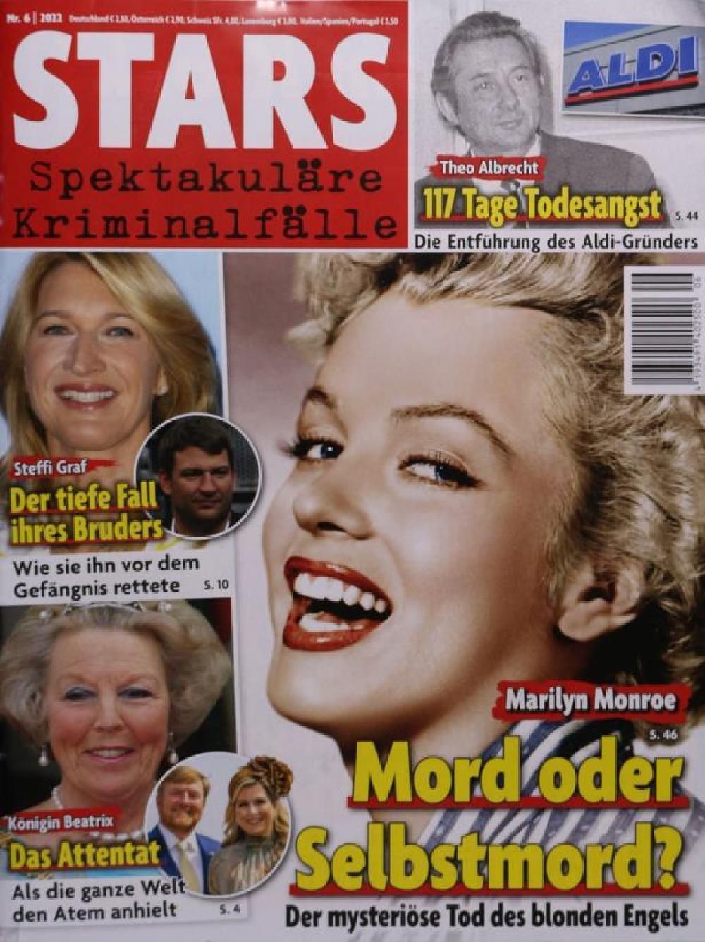 Stars Spektakuläre Kriminalfälle Magazin Deutschland 2022-06 Marilyn Monroe OJ O.J. Simpson