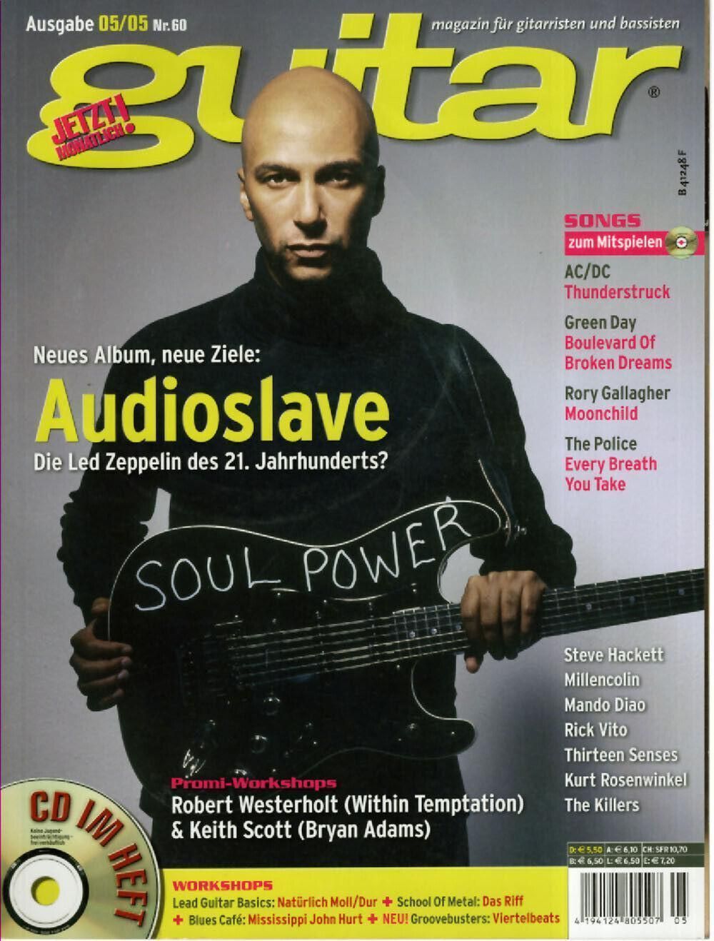 Guitar Magazin Deutschland 2005-05 Audioslave Mando Diao Rick Vito