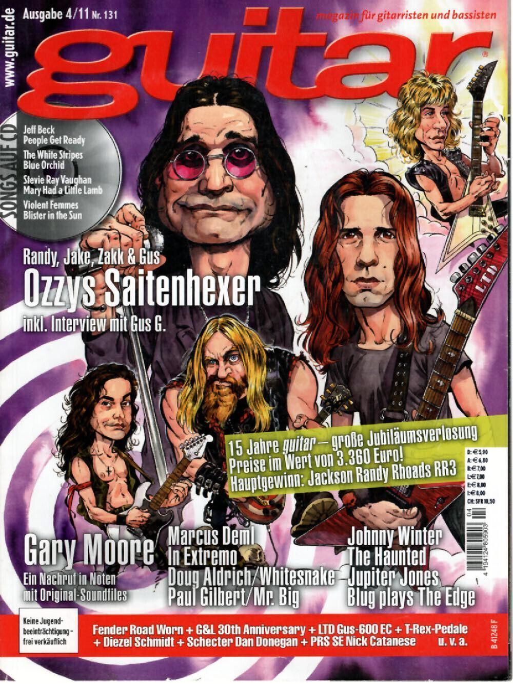 Guitar Magazin Deutschland 2011-04 Ozzy Osbourne Gus G. Hary Moore Jupiter Jones