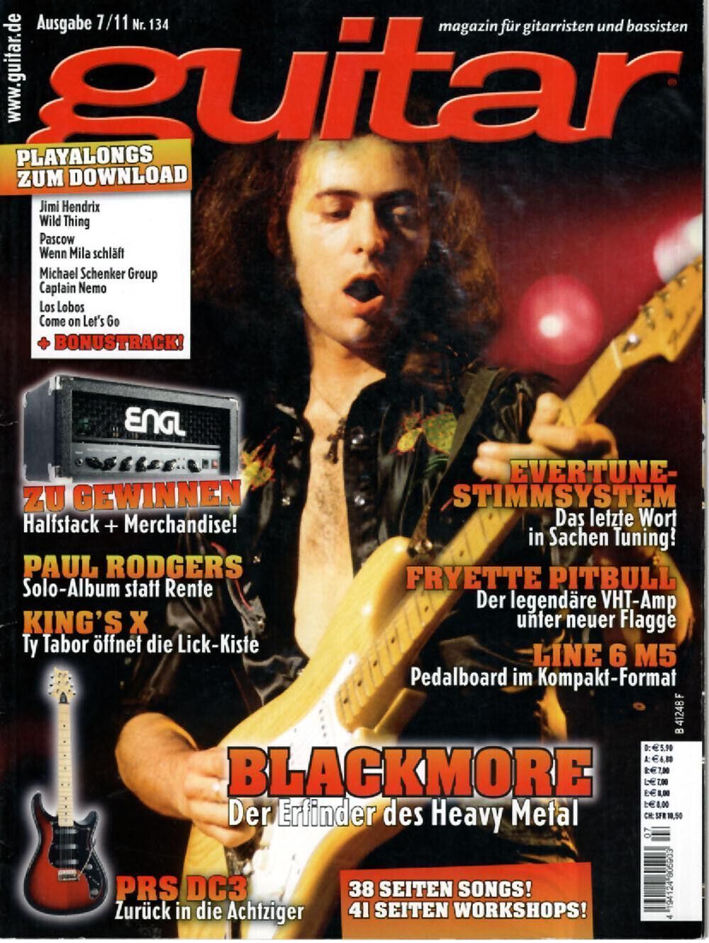 Guitar Magazin Deutschland 2011-07 Blackmore Paul Rogers