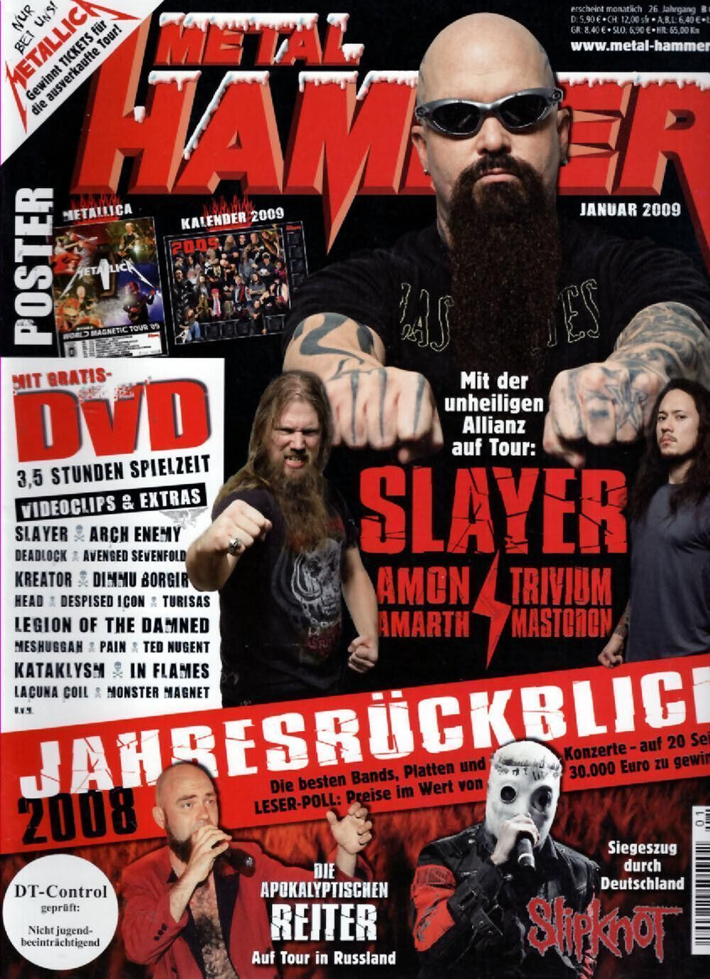 Metal Hammer Magazin Deutschland 2009-01 Slayer Amon Amarth Trivium Mastodon