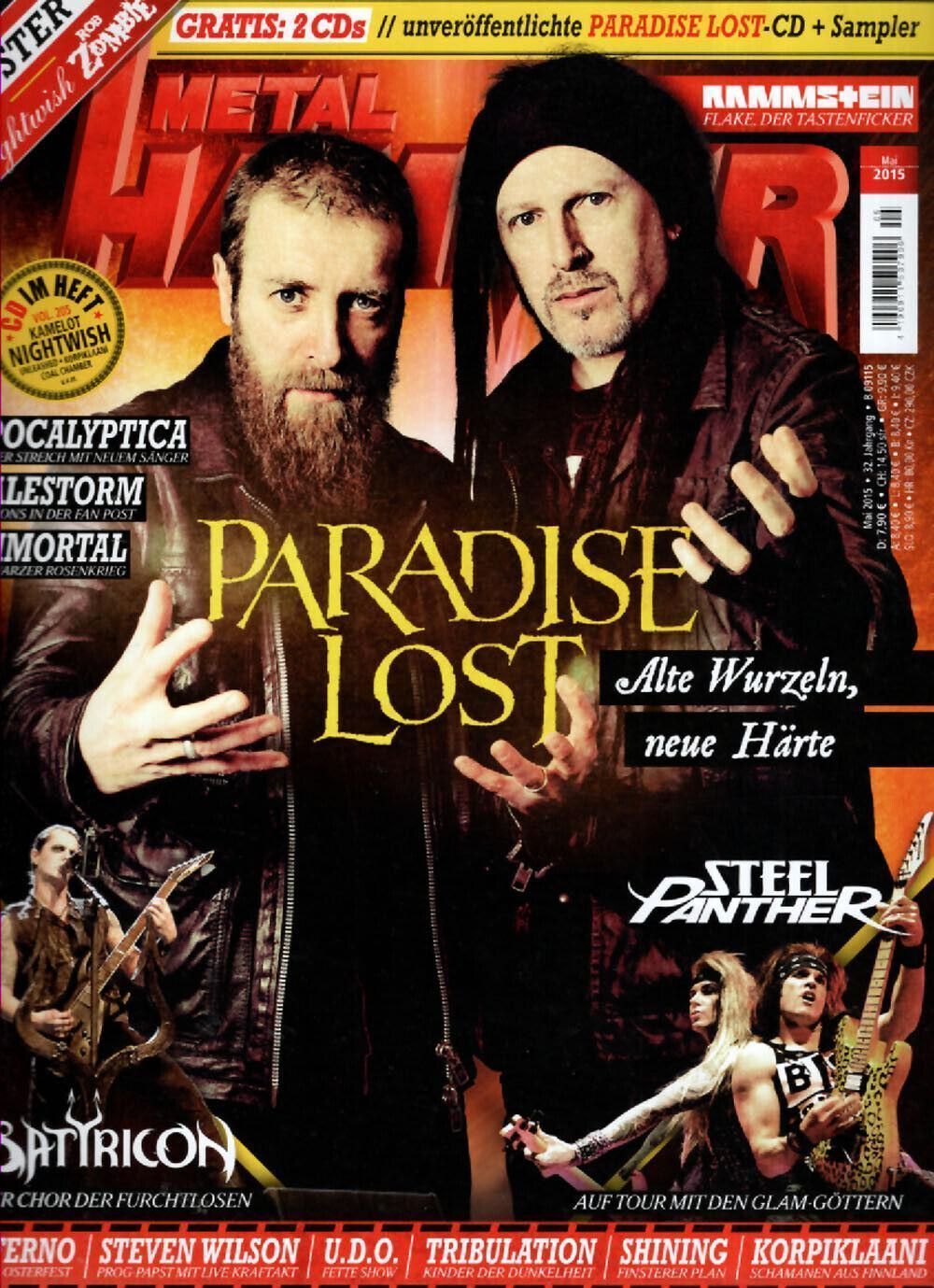 Metal Hammer Magazin Deutschland 2015-05 Paradise Lost Steel Panther